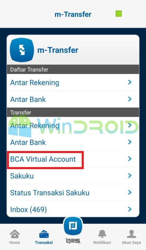 cara transfer virtual account bca ke ovo